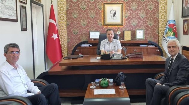 DEVLET HASTANESİ BAŞHEKİMİ OP. DR. ENGİN PABUŞÇU’DAN NEZAKET ZİYARETİ