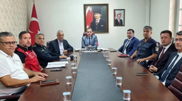 KAYMAKAM SELAMİ KAPANKAYA BAŞKANLIĞINDA SPOR GÜVENLİK TOPLANTISI YAPILDI