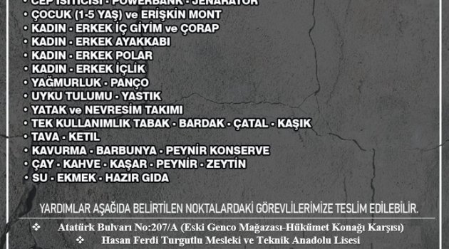 kaymakamlık`tan duyuru
