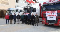 TURGUTLU’NUN DEPREM BÖLGESİ İÇİN HAZIRLADIĞI 15 YARDIM TIRI YOLA ÇIKTI