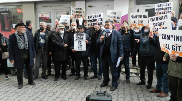 TURGUTLU’da elektrik zammı protesto edildi